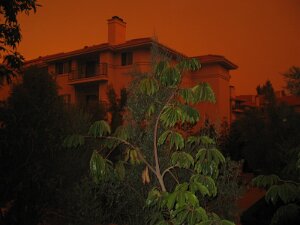 Fire in San Diego 2004 - No filter use